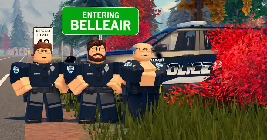 Belleair Police at the town line